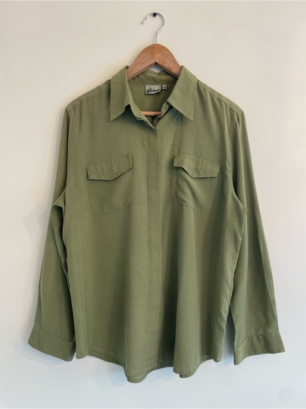 Soft Olive Green Button Down